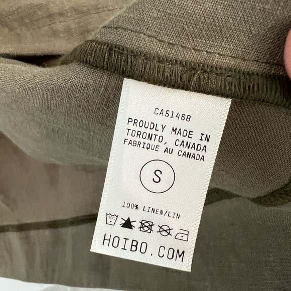 NWOT; Linen button up jacket by Hoi Bo - Picture 10 of 10